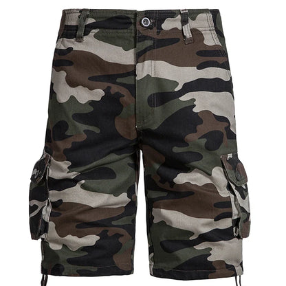 Mens Camo Shorts Men Camouflage Overalls Loose Casual Outdoor Sports Half Pants Side Pocket Cotton Comfortable Shorts