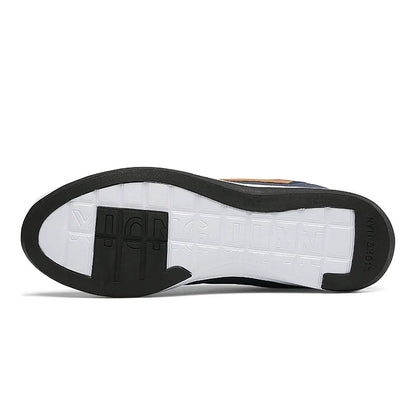 New Men Shoes Casual Shoes Leather Lace-Up Casual Sports Shoes Outdoor Wear-Resistant Vulcanized Shoes High-Quality Men Shoes