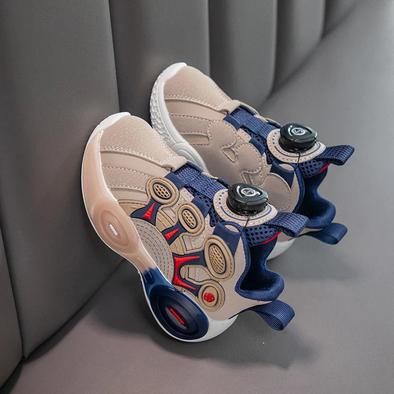 Children Fashion Sneaker Boys Casual Shoes Leather Flat Student Walking Shoes Outdoor Girl Basketball Sports Footwear Zapatillas