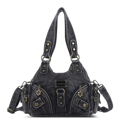 Women Handbags Soft Tote Bag Small Top-handle Fashion Satchel Multi-Pockets Leopard Shoulder Bag Hobos Phone Pack