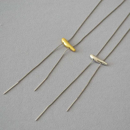 Fashion Metal Long Pull Necklaces for Women Luxury Elegant Silver Color Matte Snake Bone Chain Necklace Jewelry Accessories Gift