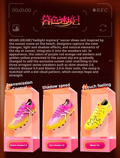 High-end Football Shoes Short Nail Anti Slip Football Boots Artificial Grass Cushioning Training Mg Football Shoes