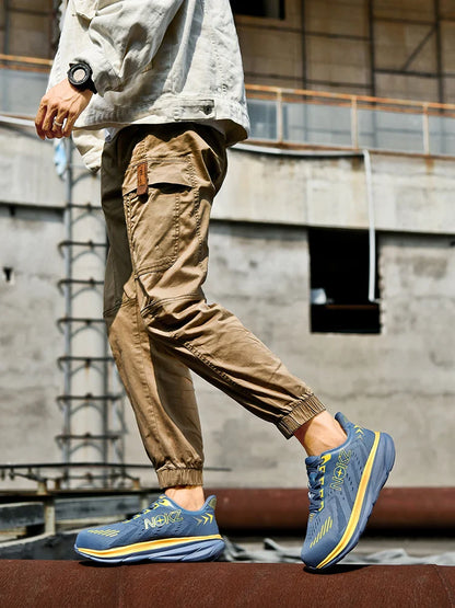 New Men Safety Shoes Work Shoes Anti-impact Steel Toe Sneakers Steel Wear-resistant Protective Breathable Sneakers Construction