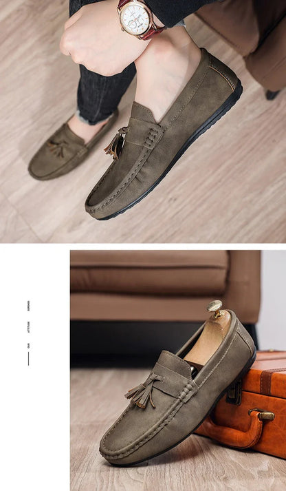 Outdoor Fashion Men's Casual Shoes Comfortable Male Loafers Non-slip Walking Sneakers Breathable Flats Driving Shoes Lazy Shoes