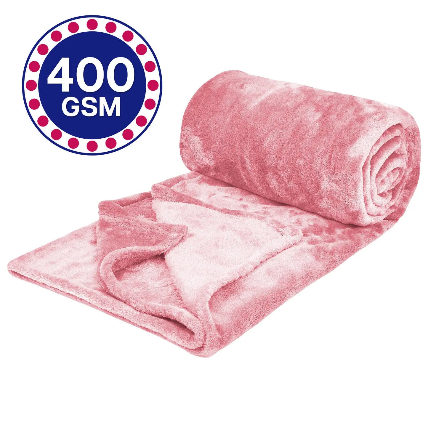 Fleece Blanket Solid Throw Blankets for Couch & Bed, Plush Cozy Fuzzy Blanket Super Soft & Warm Blankets for Fall and Winter