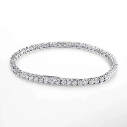 gold bracelet men Moissanite Tennis Bracelet Original S925 Sterling Sier Plated White Gold With GRA Bracelets For Women Man