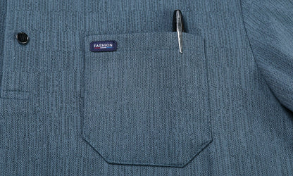 Hot Sales Original Design Men's Polo Lapel Long Sleeve T-Shirt Autumn New Soft Anti Pilling Pocket Business Leisure Menswear Top