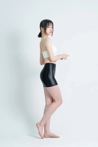 satin glossy Skirt Elastic Smooth Gloss Tight Skirt Oil Solid Color Half Skirt Satin glossy Wrap Hip Short Skirt