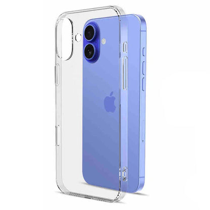 Ultra Thin Silicone Soft Case For iPhone 16 Pro Max Plus Crystal Clear Transparent Full Camera Cover Shell 16pro Promax 16plus