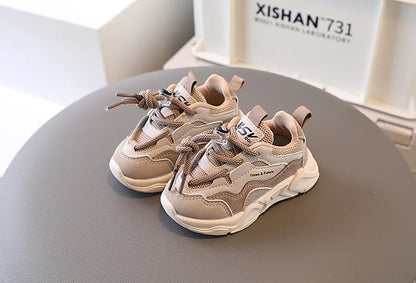 Children's Sneakers Spring Autumn Mesh Breathable School Running Sports Shoes for Boy Girl Causal Fashion Kids Basketball Shoes