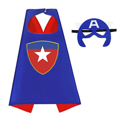 6 sets Superhero Capes for  Cool Halloween Costume Cosplay Festival Party Supplies Favors Dress Up for 3-12 Year Old boys
