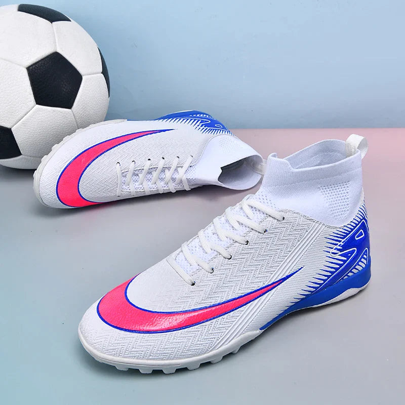 New Men Football Boots Kids Ankle Cleats Grass Soccer Shoes Futsal Indoor Sport Match Training TF/FG Hot-selling High-quality