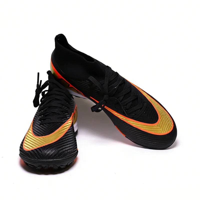 Professional Mens Soccer Shoes Flexible Turf Soccer Cleats for Boys Sneakers TF/FG Training Football Boots Chuteira Campo 35-45