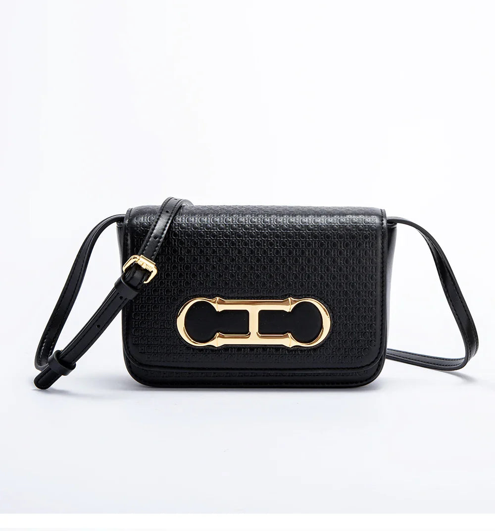 Women's Crossbody Bag 2024 New Flip Saddle Bag Simple Commuter Small Square Bag