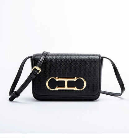 Women's Crossbody Bag 2024 New Flip Saddle Bag Simple Commuter Small Square Bag