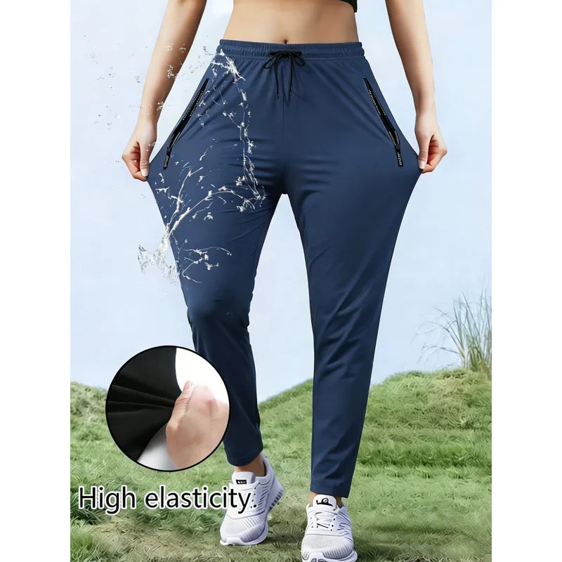 Men Gift Man Tracksuit Trousers Summer Ice Silk Quick-Drying Running Sports Fishing Sweatpants Football Jogger Pants Casual Gym