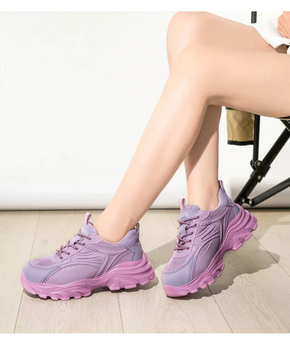 Lace-up Safety Work Shoes For Women Steel Head Boots Female Indestructible Construction Non Slip Platform Work Shoes