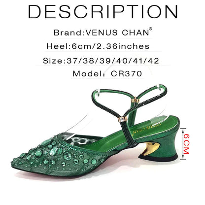 Newest INS Style Lace Elegant High Heels Pointed-Toe Nigeria Popular Design African Ladies Shoes And Bag Set