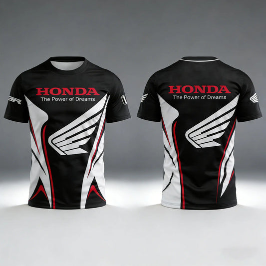 Themed Commemorative Short Sleeved T-Shirt Trendy Car Fan Collection Daily Wear Mechanical Hot Blooded Sports Neat Clean