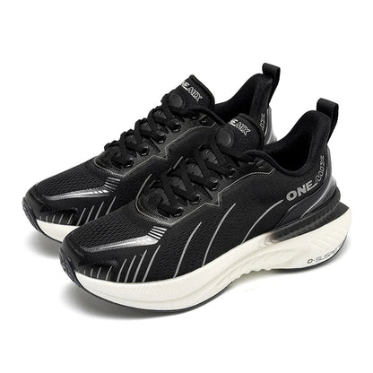 Cushioning Running Shoes For Men Suitable Heavy Runners Lace Up Sports Women Non-slip Outdoor Athletic Male Sneakers