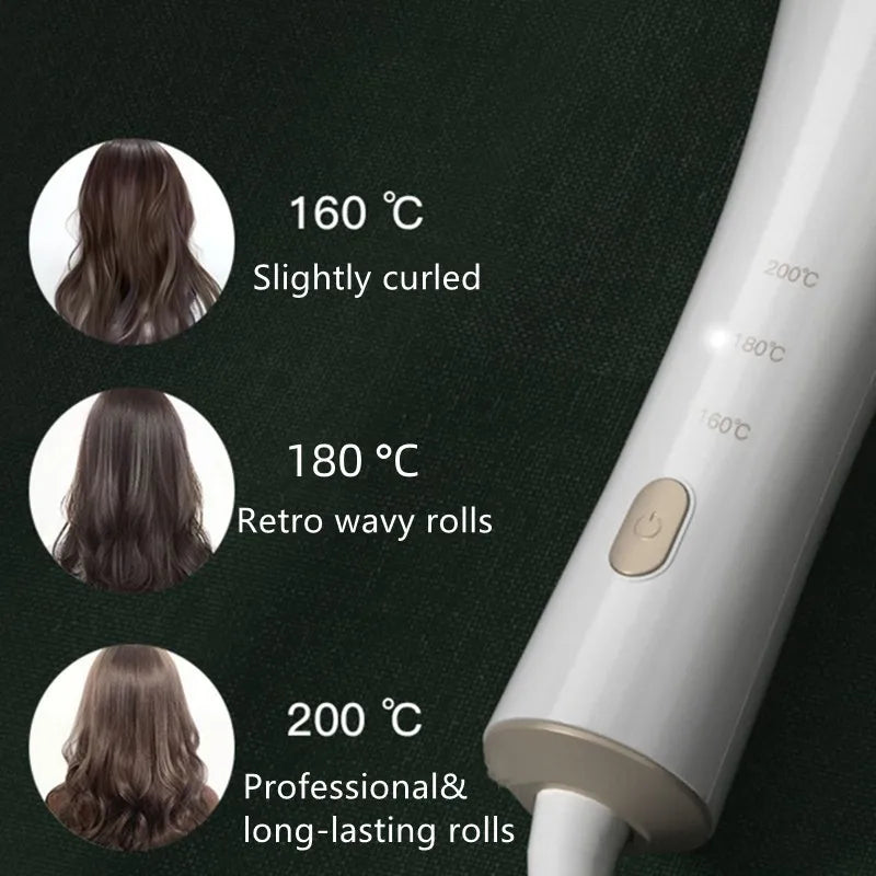 White Purple 2 Colors Replacement Professional Portable Auto Rotating Curling Iron 32mm 13mm Hair Iron (Genuine) US