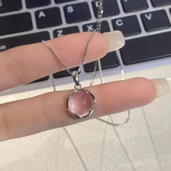 Romantic Cherry Blossoms Flower Necklace For Women Shiny Crystal Zircon Butterfly Flower Pearl Clavicle Chain Girl Party Jewelry