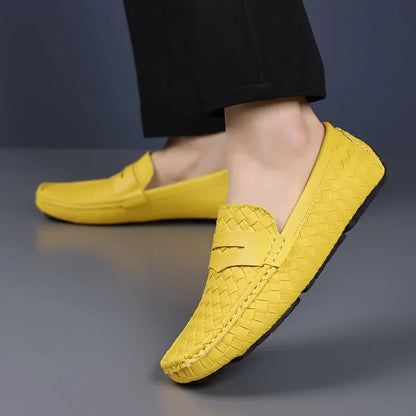 Loafers for Men 2024 New Handmade Moccasins Men Flats Casual PU Leather Shoes Luxury Comfy Mens Loafers Size 48