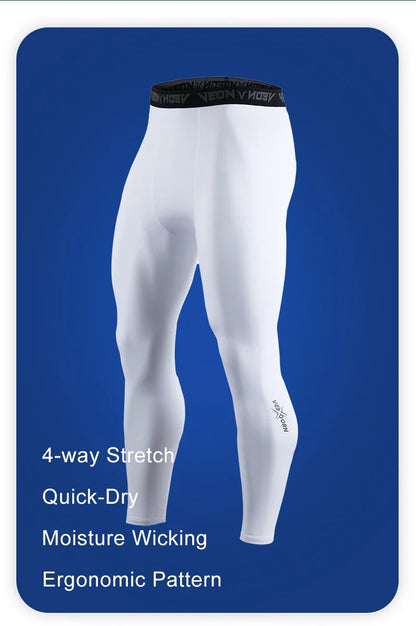 Mens Compression Pants Tights Cool Dry Leggings Sports Baselayer Running Tights Athletic Workout Active Shorts