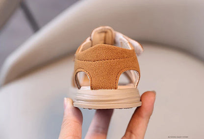 1-6 Years Children Summer Outdoor Beach Shoes Girls Princess Vintage Suede Sandals for Kids Boy 2026 New Arrival Footwear I01121