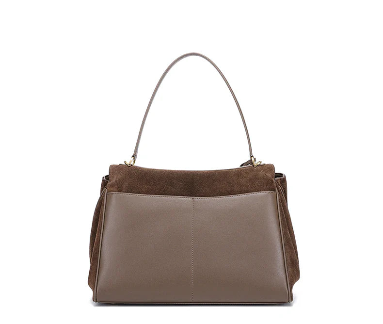 2025 Autumn Winter Women's Suede genuine leather Bag Shoulder Handbag Large Capacity Single Tote Bag Handbag Luxury Designer Bag