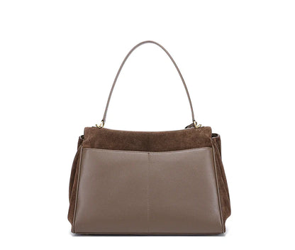 2025 Autumn Winter Women's Suede genuine leather Bag Shoulder Handbag Large Capacity Single Tote Bag Handbag Luxury Designer Bag