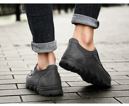 Sapatos Casuais Masculinos Respiráveis Mocassins Tênis Moda Confortável Plano Feito à Mão Retrô Lazer Mocassins Sapatos Masculinos