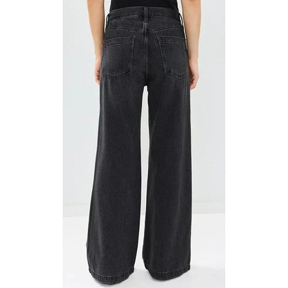 Ins Fashion Jeans Women Comfortable High Waisted White Jeans Girls Thin Stretch Denim Pants Female Straight Leg Trousers