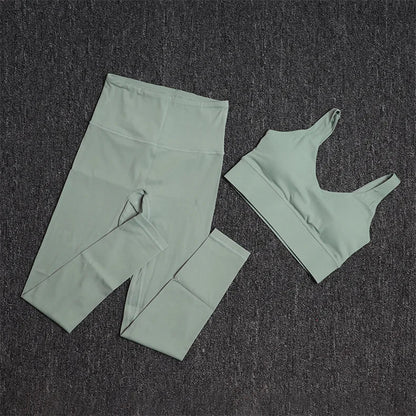 TRY TO BN Gym Clothes Woman Sports Yoga Set Bras High Waist Leggings Fitness Sportswear Workout Suits Training Women's Tracksuit