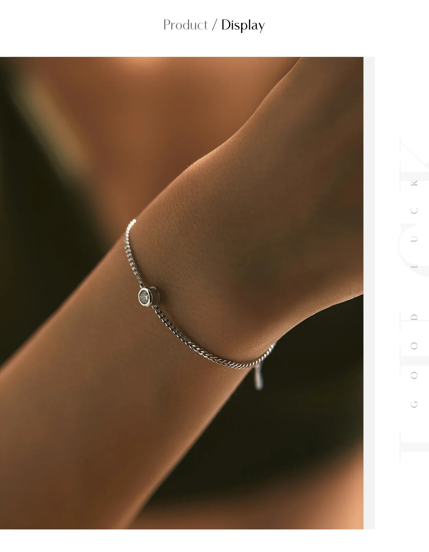0.25CT Moissanite Bezel Setting Bracelet For Women Diamond 925 Sterling Silver Elegant Chain Bracelet Wedding Jewelry