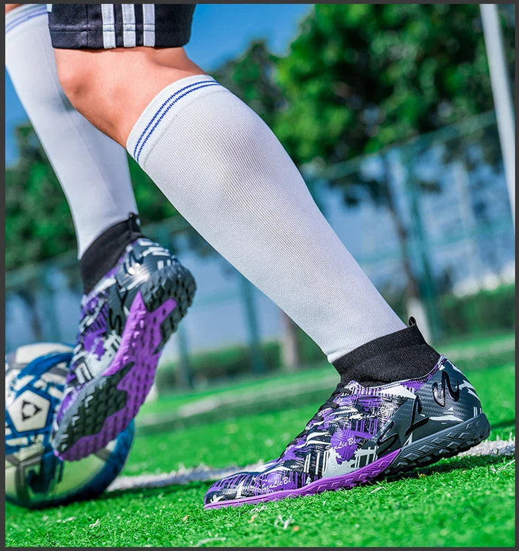 Size 34-46 Men FG/TF Football Boots Futsal Professional Unisex Kids Soccer Shoes Training Outdoor Boys Football Shoes Sneakers