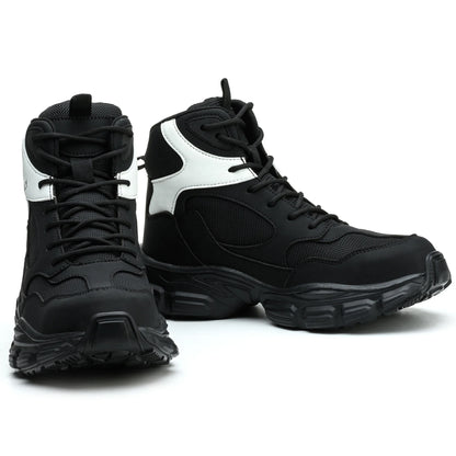 Work Safety Shoes Womens Steel Toe Cap Puncture-Proof Anti-smash Boots Sport Indestructible Boots Wear Lightweight Sneakers