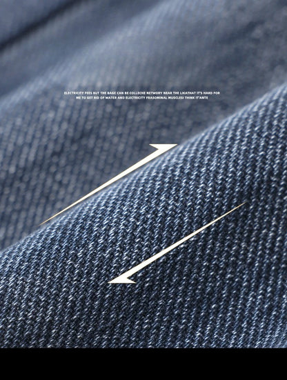  Brand Clothing Spring Summer Slim Men's Jeans Casual Breathable Cotton Fabric Stretch Denim Pants Blue Trousers Male Plus Size