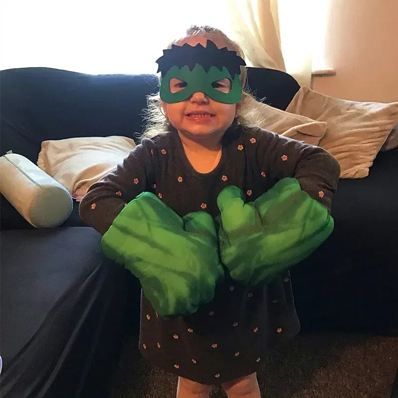 Accessories for Boys Girls Gift Superhero Hands for Kids Superhero Boxing Gloves Smash Fists Soft Plush Toys Cosplay Costumes