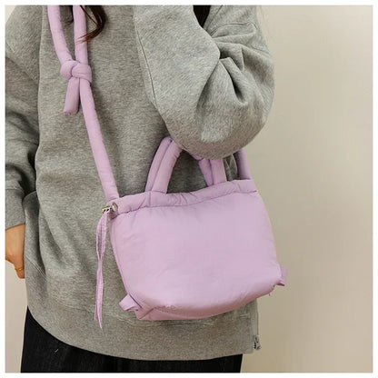 Colorful Nylon Small Square Shoulder and Crossbody Bags Super Cool Simple Versatile Handbags for Women 2024 Casual Hot Sale
