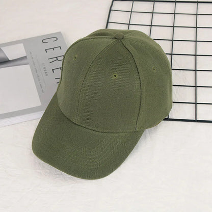 Fashion Retro Solid Color Men and Women Universal Baseball Cap Outdoor Sports Casual Girl Ponytail  Hat Sale
