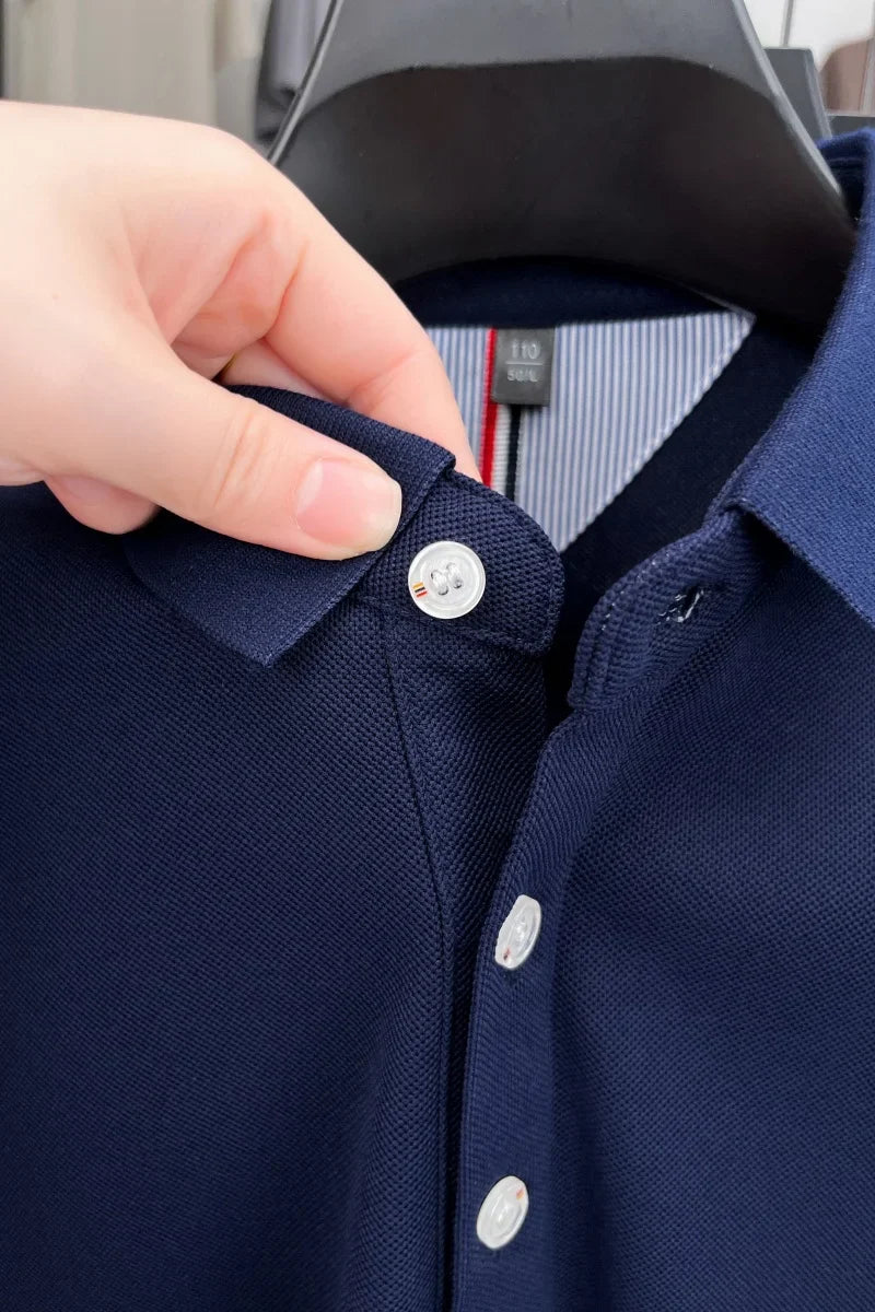 Brand Design Men's Polo Shirt Lapel Short Sleeve T-Shirt Summer New Exquisite Dog Embroider Fashion Business Handsome Men's Wear