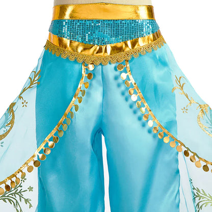 Baby Girl Christmas Party Arabian Costume Girls Aladdin Outfits Child Fancy Dress Sets Kids Halloween Jasmine Princess Dresses