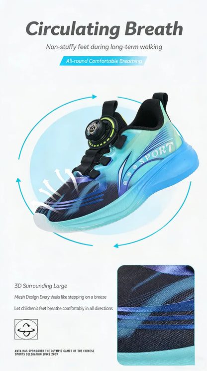 Kids Sneakers Breathable Student Boys Basketball Sports Shoes for Children Outdoor Training Trendy Tennis Size 28-39