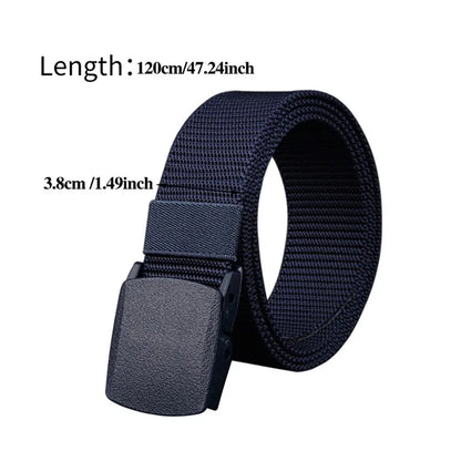 1/2PCS Military Men Belt Army Belts Adjustable Belt Men Outdoor Travel Tactical Waist Belt with Plastic Buckle for Pants 120cm
