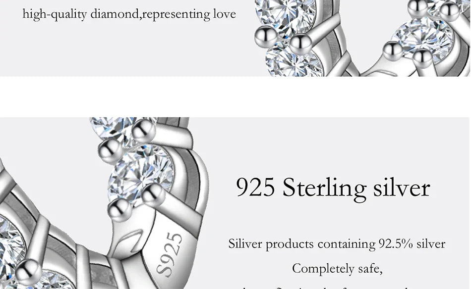 1.8CT All Moissanite Earrings for Women S925 Pure Silver GRA Certified Diamond Temperament Fashion Wedding Party Jewelry