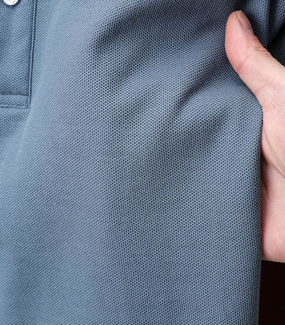 Brand 100%pure cotton short sleeve polo shirt men's new fashion letter embossed business casual solid color summer lapel T-shirt