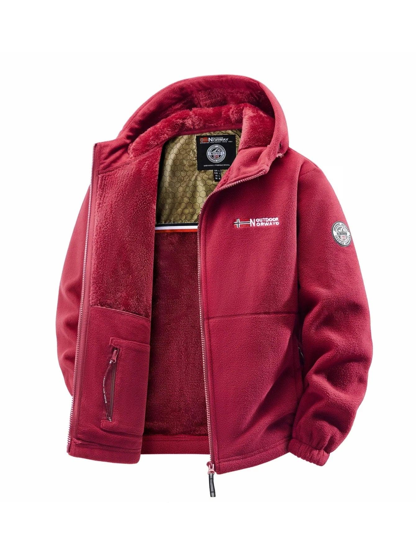 Jaqueta Masculina de Outono e Inverno com Capuz, Adequada para Uso Diário em Casa, para Viagens, Festas, Deslocamentos, Moda Versátil ao Ar Livre, Realça o Temperamento, Roupa Urbana, Roupa de Viagem.