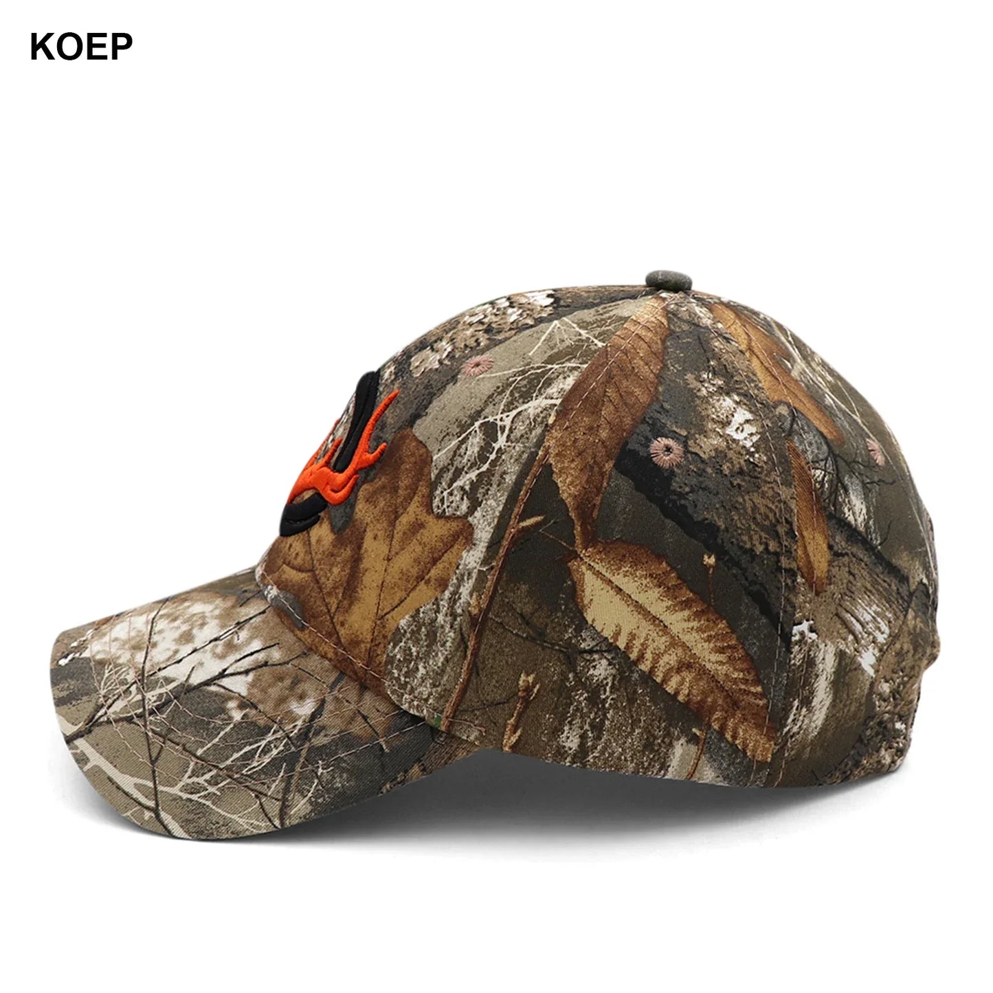Baseball Cap Fishing Caps Men Outdoor Hunting Camouflage Jungle Hat 3D Deer Embroidery