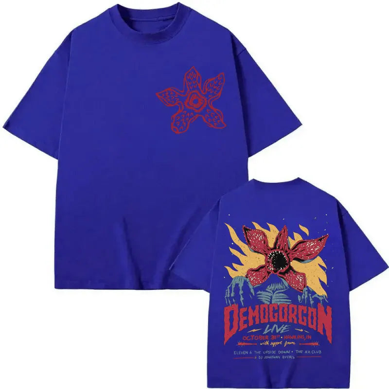 Eddie Munson The Demogorgon T-shirt Cannibal Flower Monster Graphic T Shirts Men Women Clothing Gothic Fashion Vintage T-shirts